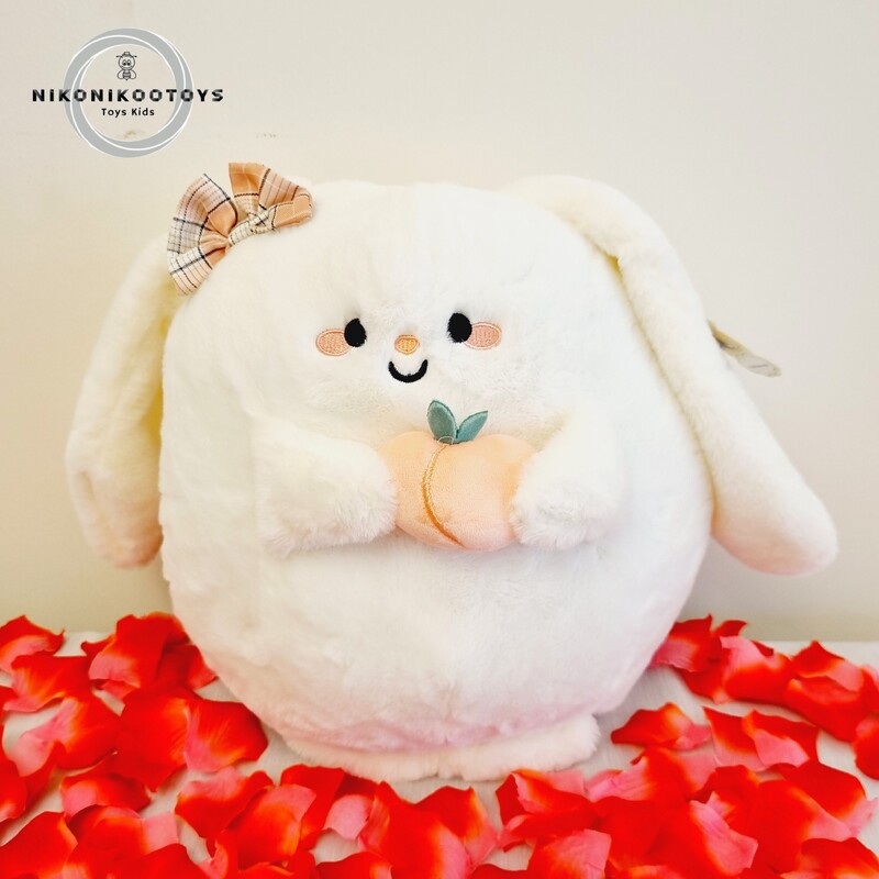 عروسک خرگوش پولیشی میوه به دست 35 سانت